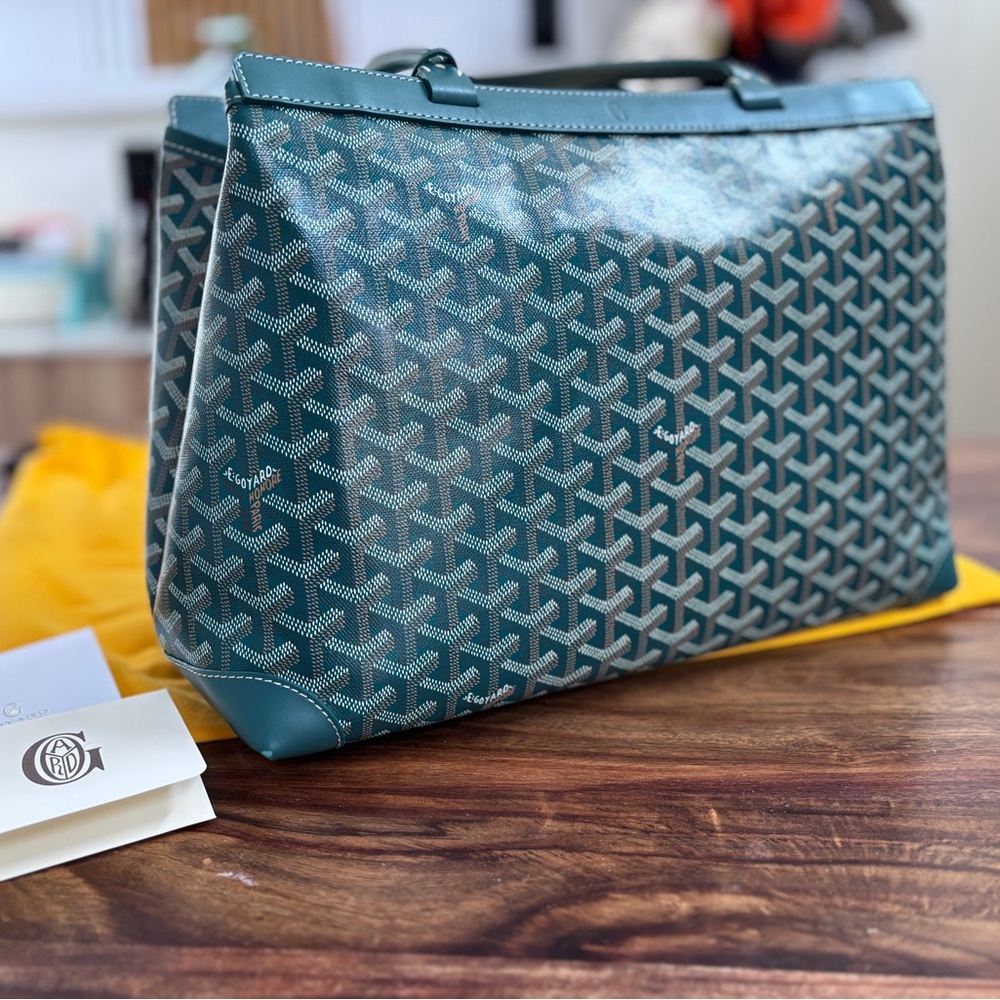Goyard Blue Patterned Tote Bag